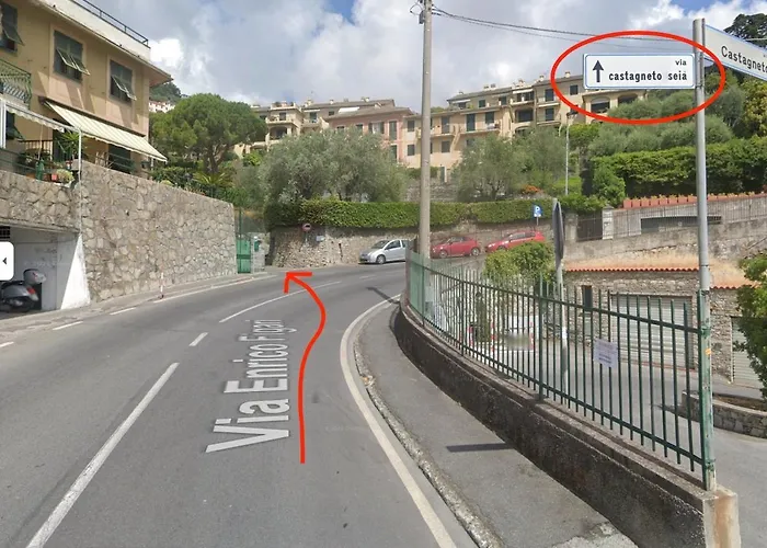 Sea-view With Balcony & Free Private Parking, Camogli