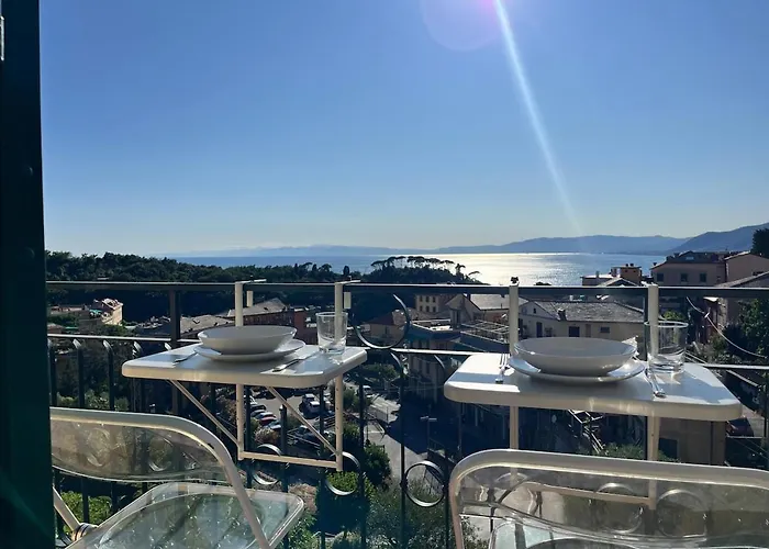 Lejlighed Sea-view With Balcony & Free Private Parking, Camogli