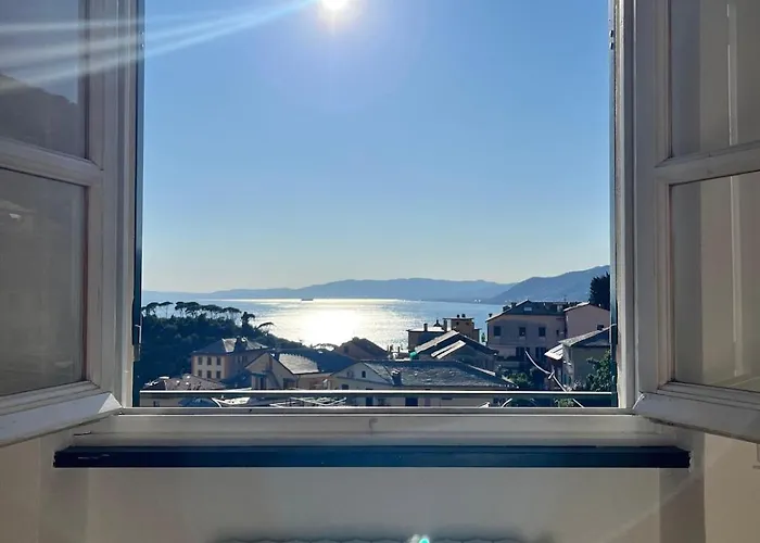 Sea-view With Balcony & Free Private Parking, Lejlighed Camogli